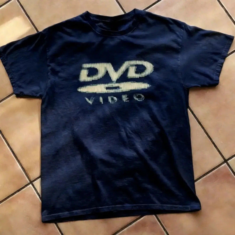 Vintage Cotton T-Shirts with Geometric Print