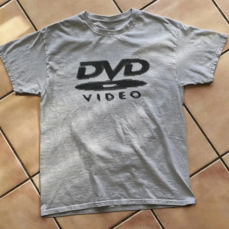 Vintage Cotton T-Shirts with Geometric Print