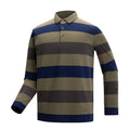 Striped long sleeve T-shirt cotton polo shirt T-shirt men's clothing