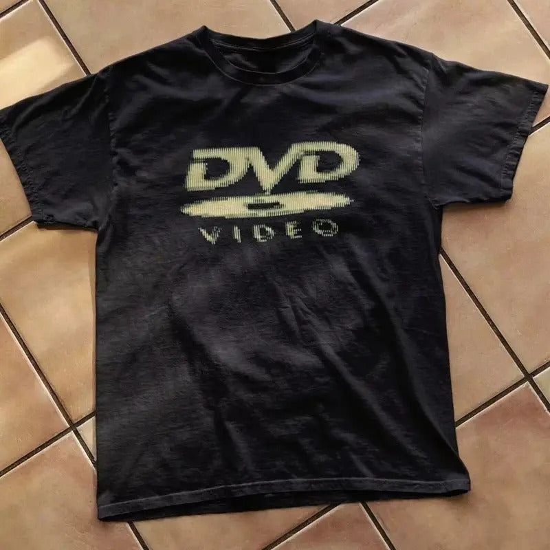 Vintage Cotton T-Shirts with Geometric Print