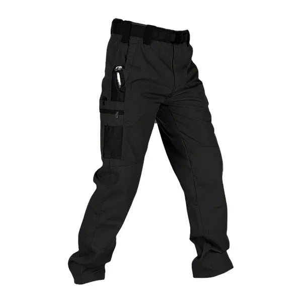 Men's Quick-Dry Tactical Cargo Pants Multi-Pocket Summer Casual Trousers 100% Polyester
